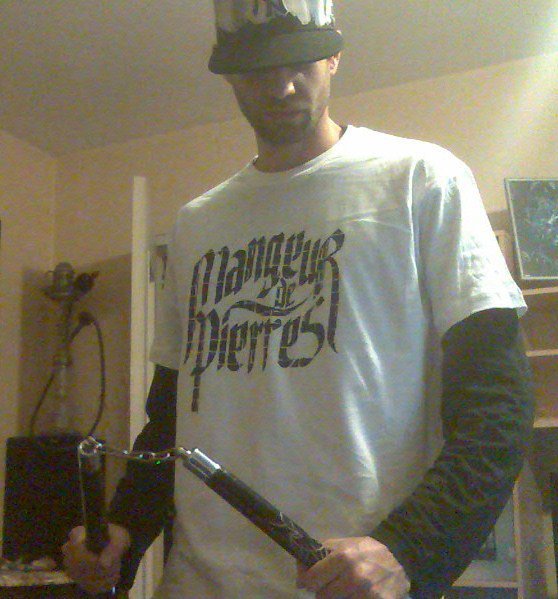 T-shirt Blanc MANGEUR DE PIERRES