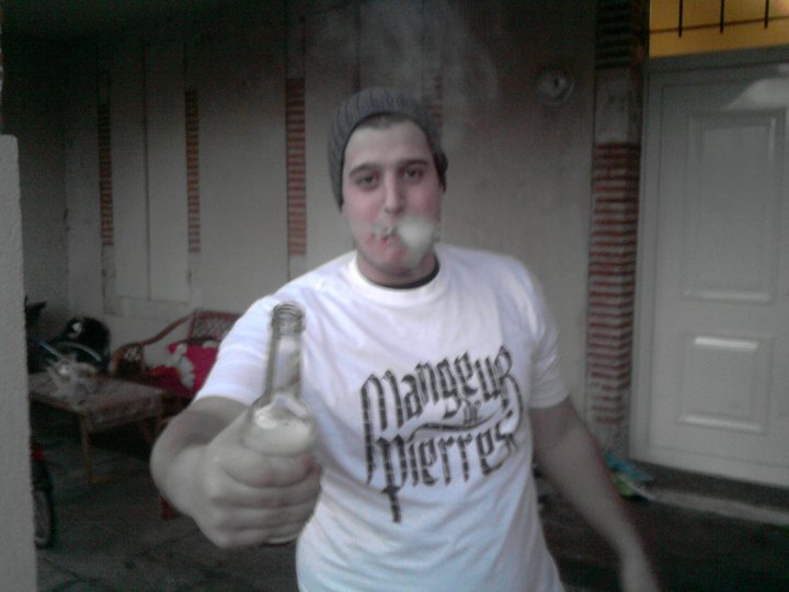 T-shirt Blanc MANGEUR DE PIERRES