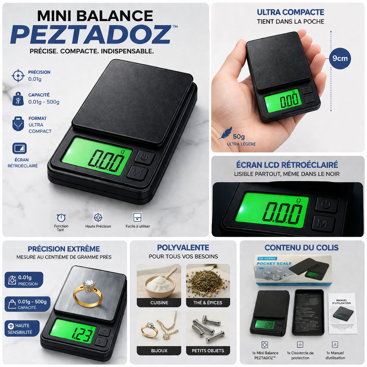 ⚡ Mini Balance de Précision PEZTADOZ™