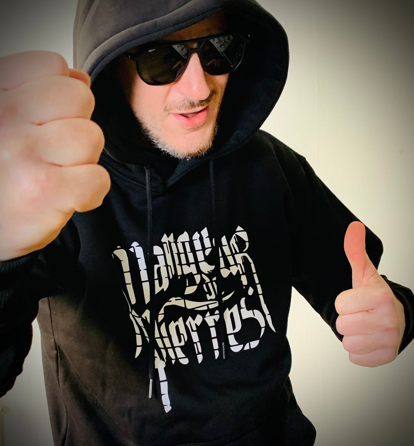 SWEAT à capuche Noir MANGEUR DE PIERRES