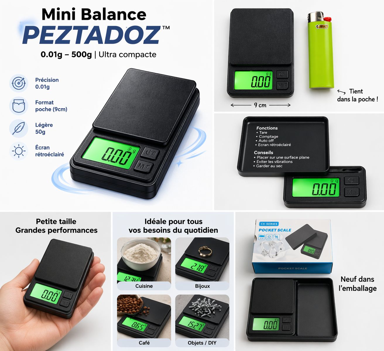 ⚡ Mini Balance de Précision PEZTADOZ™