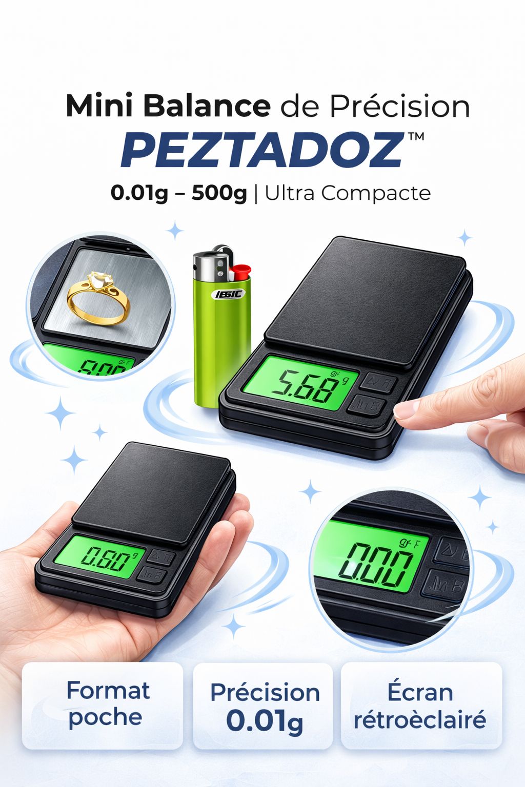 ⚡ Mini Balance de Précision PEZTADOZ™